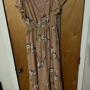 Isabel Maternity by Ingrid & Isabel Floral Maxi Dress - Blush